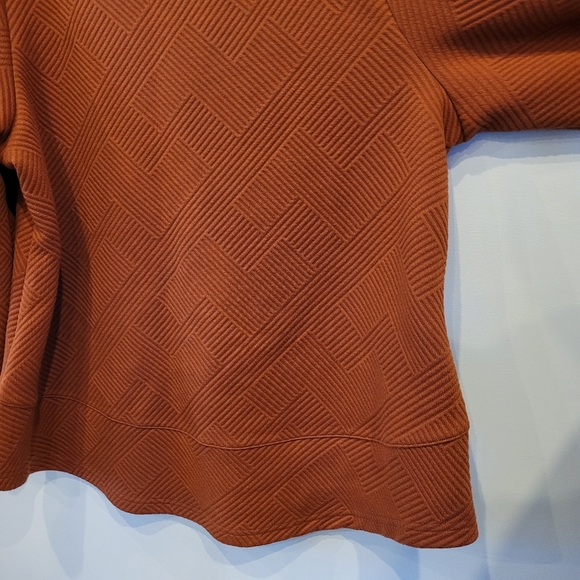 BloomChic Rust Textured Top - Picture 4 of 8